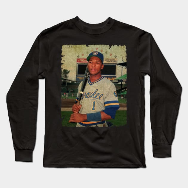 Gary Sheffield in Milwaukee Brewers Long Sleeve T-Shirt by SOEKAMPTI